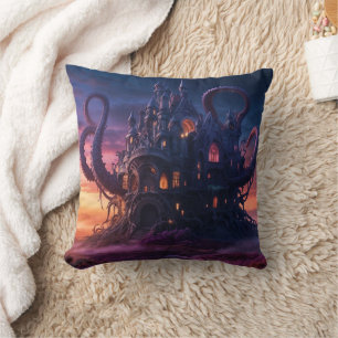 Cosmic Castle aus Eons langer Vergangenheit Kissen