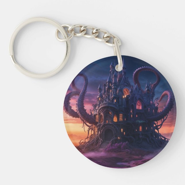 Cosmic Castle aus Eons langer Vergangenheit Schlüsselanhänger (Vorderseite)