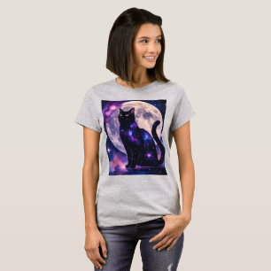 Cosmic Cat - Celestial Dreamer Design T-Shirt