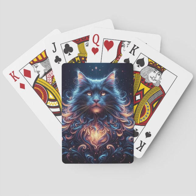 Cosmic Cat Playing Cards Spielkarten (Rückseite)