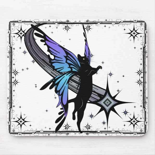 Cosmic Cat Star Mousepad (Vorne)