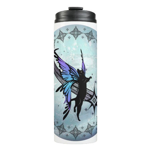 Cosmic Cat Star Thermosbecher (Vorderseite)