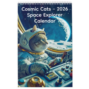Cosmic Cats - 2026 Weltraum-Explorer-Kalender Kalender