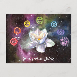 *~* Cosmic Celestial Chakra Cosmos Canvas Print Postkarte