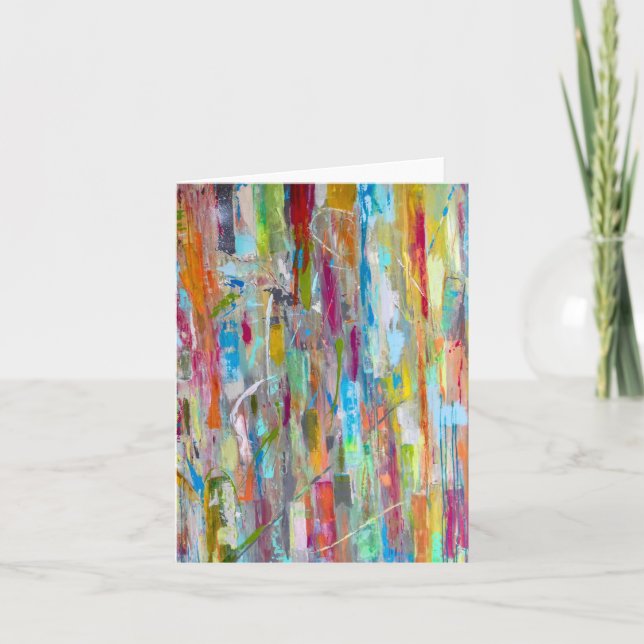 Cosmic Chaos Blank Notecard Karte (Vorderseite)