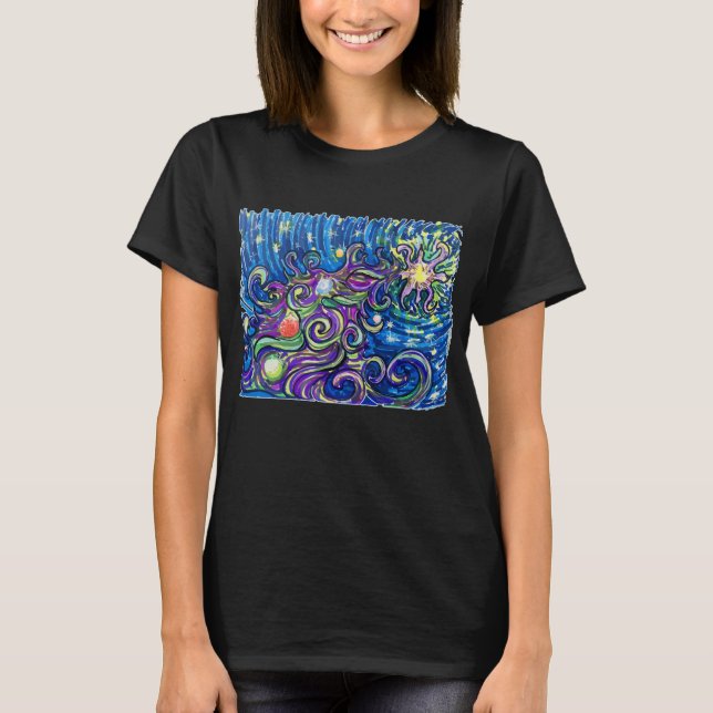 Cosmic Christmas Tree T-Shirt (Vorderseite)