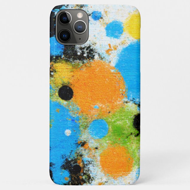 Cosmic Chromatic Splatter: Abstract Orbit Case-Mate iPhone Hülle (Rückseite)
