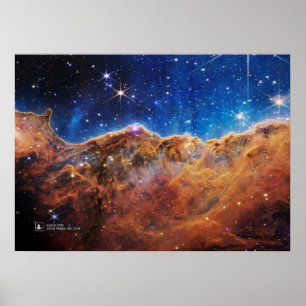 Cosmic Cliffs, Carina Nebula, NGC 3324 Poster