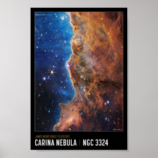 Cosmic Cliffs James Webb NASA Space Educational Poster