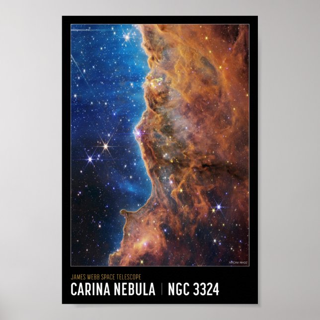 Cosmic Cliffs James Webb NASA Space Educational Poster (Vorne)