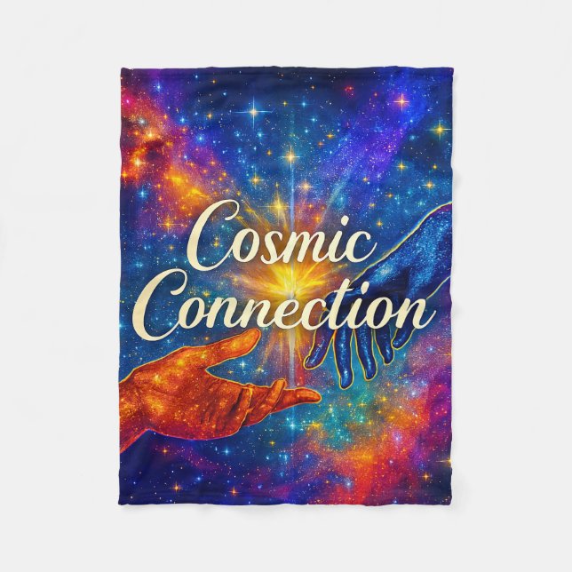 🪐 Cosmic Connection Fleece-Decke 30x40 Fleecedecke (Vorderseite)