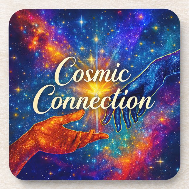 🪐 Cosmic Connection Untersetzer (Vorderseite)