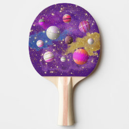 Cosmic Cotton Candy Galaxy Tischtennis Schläger