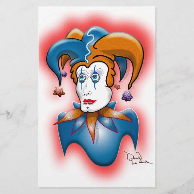 Cosmic Court Jester Briefpapier (Vorderseite)