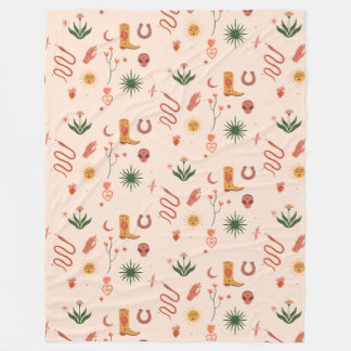 Cosmic Cowgirl Gemustert Blanket Fleecedecke