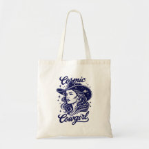 Cosmic Cowgirl Tote Bag | Western Space Ästhetik