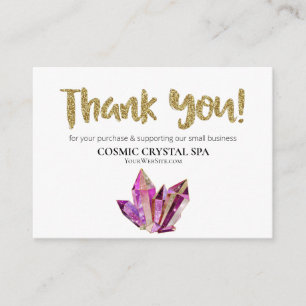 ~* COSMIC CRYSTAL - VIELEN DANK QR AP8 Review Begleitkarte