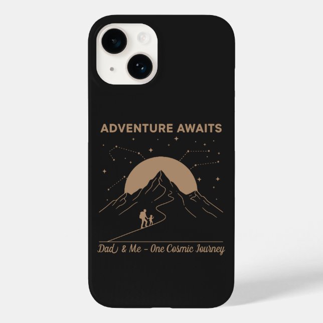 Cosmic Dad & Me-Abenteuer Case-Mate iPhone Hülle (Rückseite)