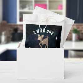 Cosmic Deer Wild One Pink Girl Baby Dusche Geschenktütchen