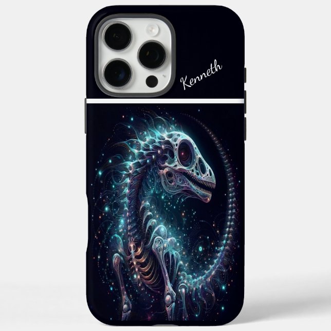 Cosmic Dinosaur Skeleton Case-Mate iPhone Hülle (Rückseite)