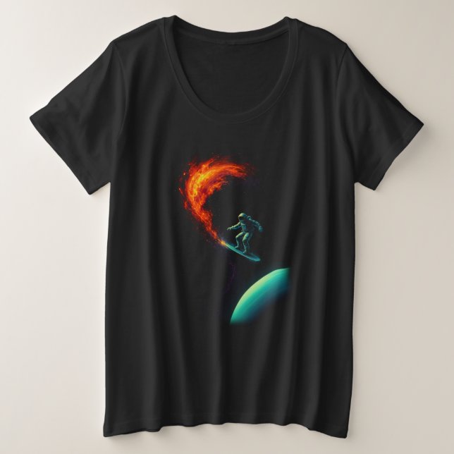 Cosmic Divergence Große Größe T-Shirt (Design vorne)