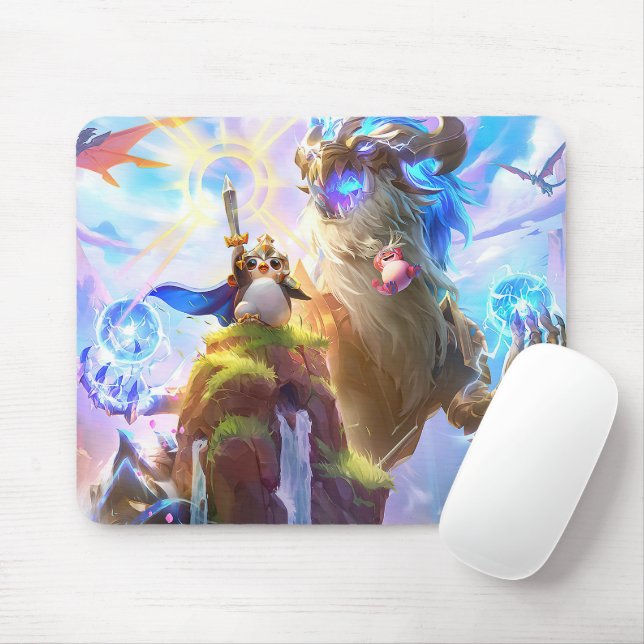 Cosmic Dragon Gaming Mousepad | Personalisierbar (Mit Mouse)