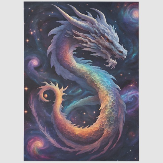 cosmic dragon tissue paper seidenpapier (Vorderseite)
