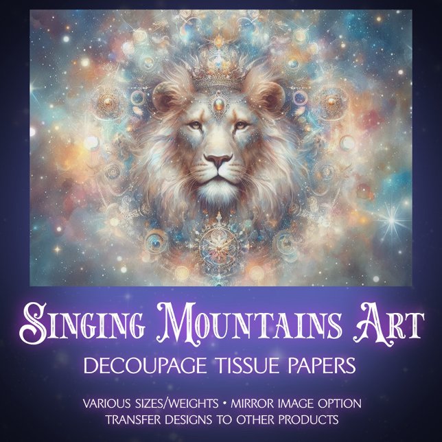 Cosmic Dreamscape Lion King Craft Decoupage Seidenpapier (Von Creator hochgeladen)