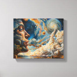 Cosmic Dreamscape Surreal Wall Art Leinwanddruck