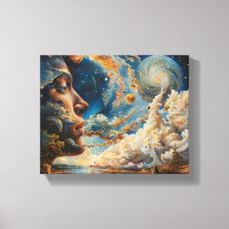 Cosmic Dreamscape Surreal Wall Art Leinwanddruck