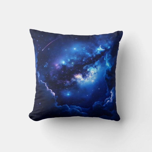 Cosmic Dreamscape Throw Kissen (Vorderseite)