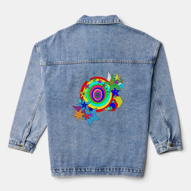 Cosmic Explosion Jeansjacke (Rückseite)