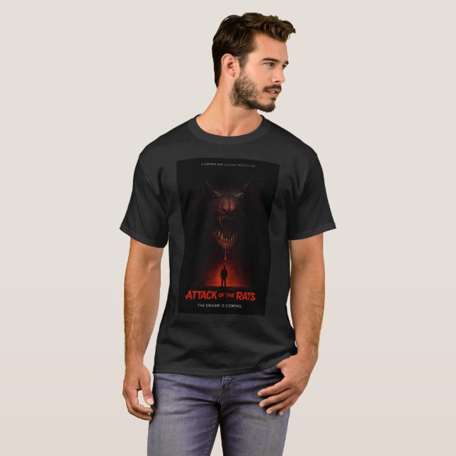Cosmic Eye™ – Angriff der Ratten „Dunkle Abwärtsbe T-Shirt (Vorne ganz)