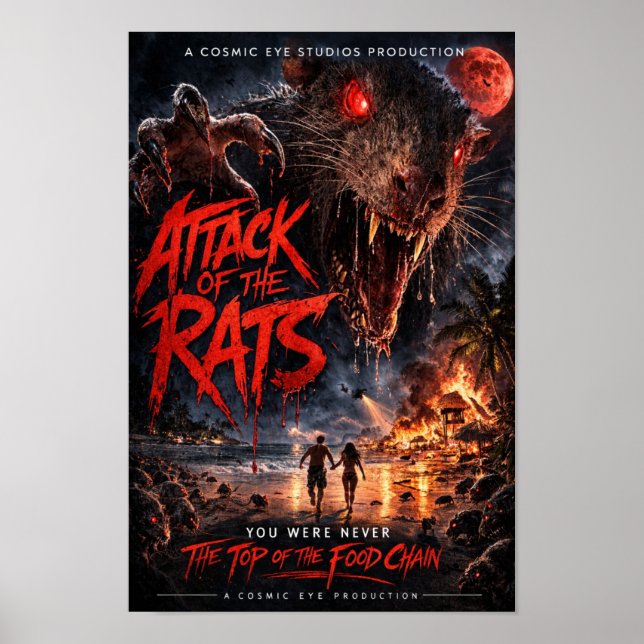 Cosmic Eye – Beach Apocalypse Horror Poster (Vorne)