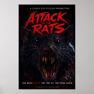 Cosmic Eye – Horrorposter mit Nahaufnahme einer Kr Poster