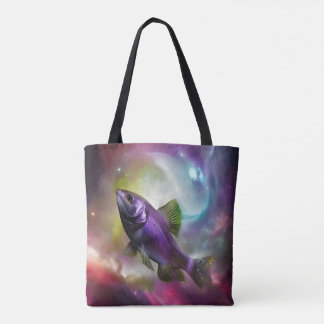 Cosmic Fish Fish AI Fantasy Digital Art Print