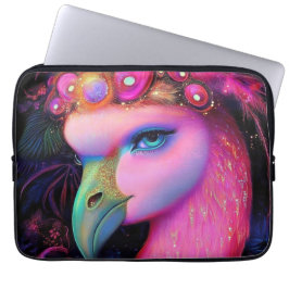 Cosmic Flamingo Queen Laptopschutzhülle