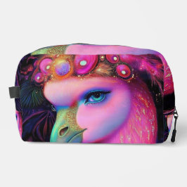 Cosmic Flamingo Queen Waschbeutel