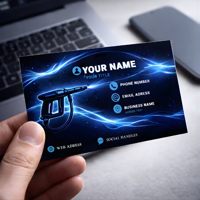 Cosmic Flow Fassaden- und Gebäudereinigung Magnetische Visitenkarte (Von Creator hochgeladen)