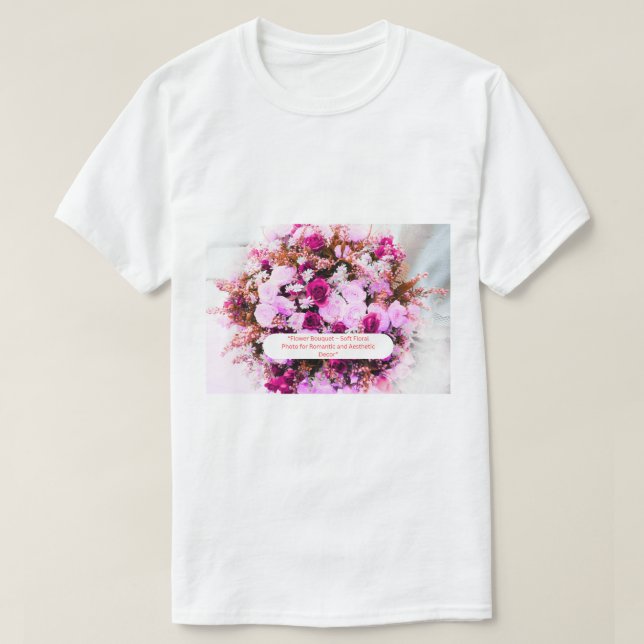 Cosmic Flower Dream - Mystical Galaxy Botanical T-Shirt (Design vorne)