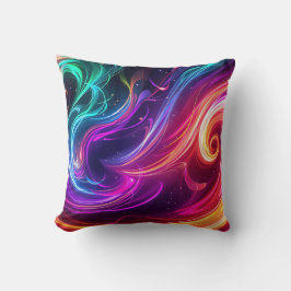 Cosmic Flowing Swirls Kissen