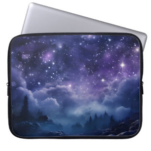 Cosmic Forest Night Sky Laptopschutzhülle