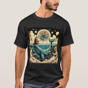 Cosmic Fox – Fischen in der Zeit T-Shirt