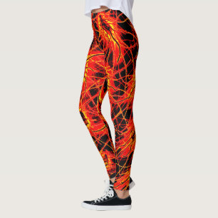 Cosmic Galaxy Leggings – Neon Space Art