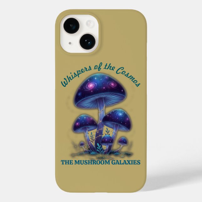 Cosmic Galaxy Mushrooms • Whimsical Fantasy Fungi  Case-Mate iPhone Hülle (Rückseite)
