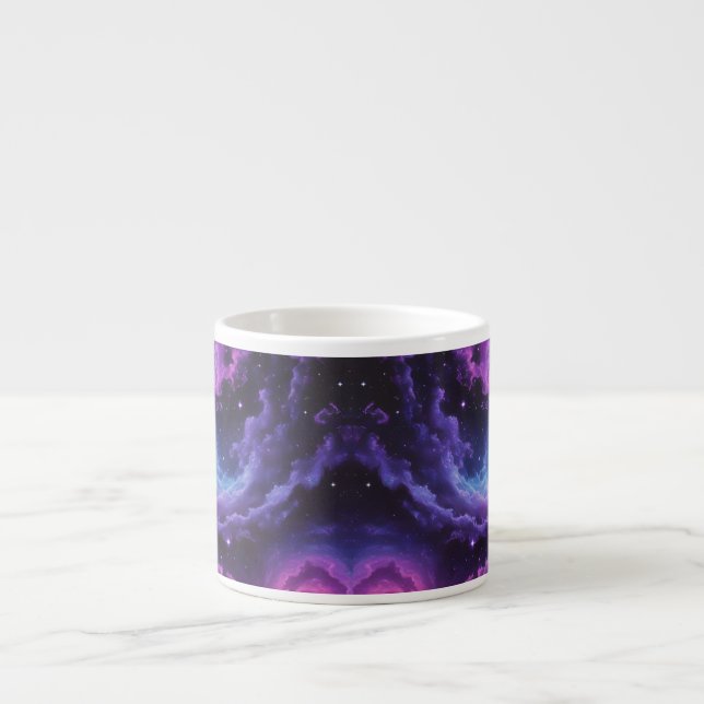 Cosmic Galaxy Nebula Abstract Space Art Design Espressotasse (Vorderseite)