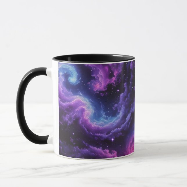 Cosmic Galaxy Nebula Abstract Space Art Design Tasse (Links)