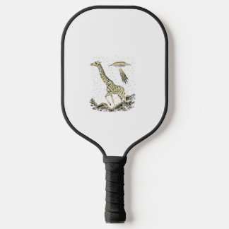 Cosmic Giraffe Funny Giraffe für Frauen Weibliche  Pickleball Schläger