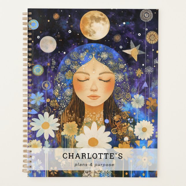 Cosmic Girl Boho Mond Planer (Vorderseite)