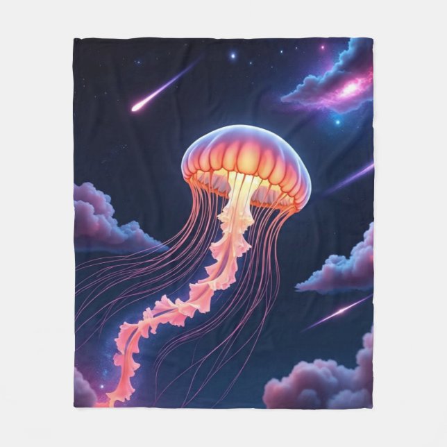 Cosmic Glows Fleecedecke (Vorderseite)